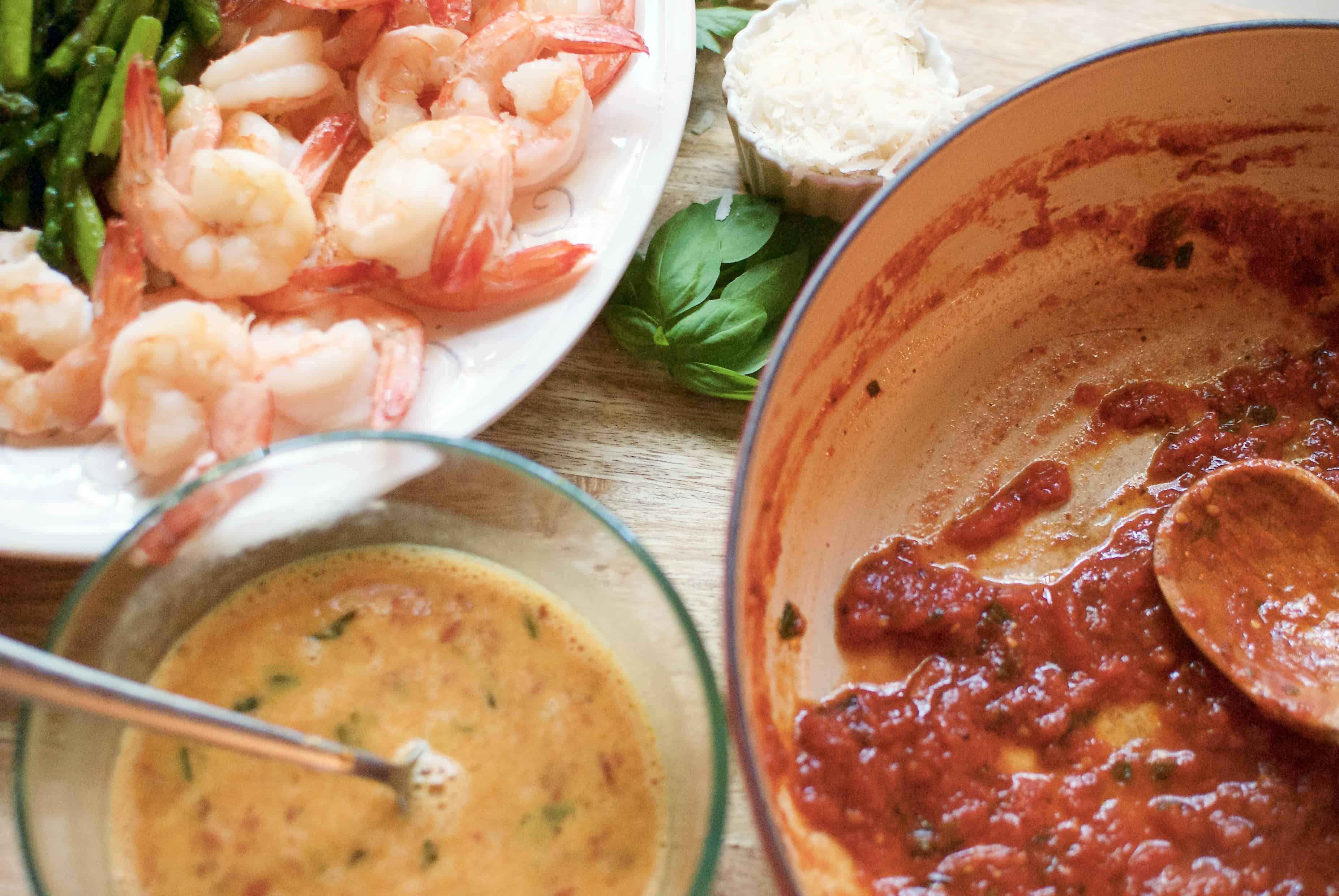 Penne With Shrimp & Asparagus - A Hint Of Rosemary