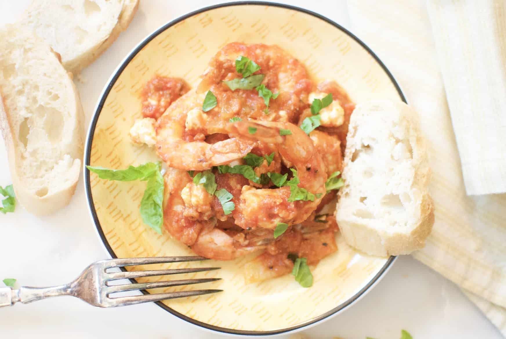 roasted shrimp with fennel & feta - a hint of rosemary