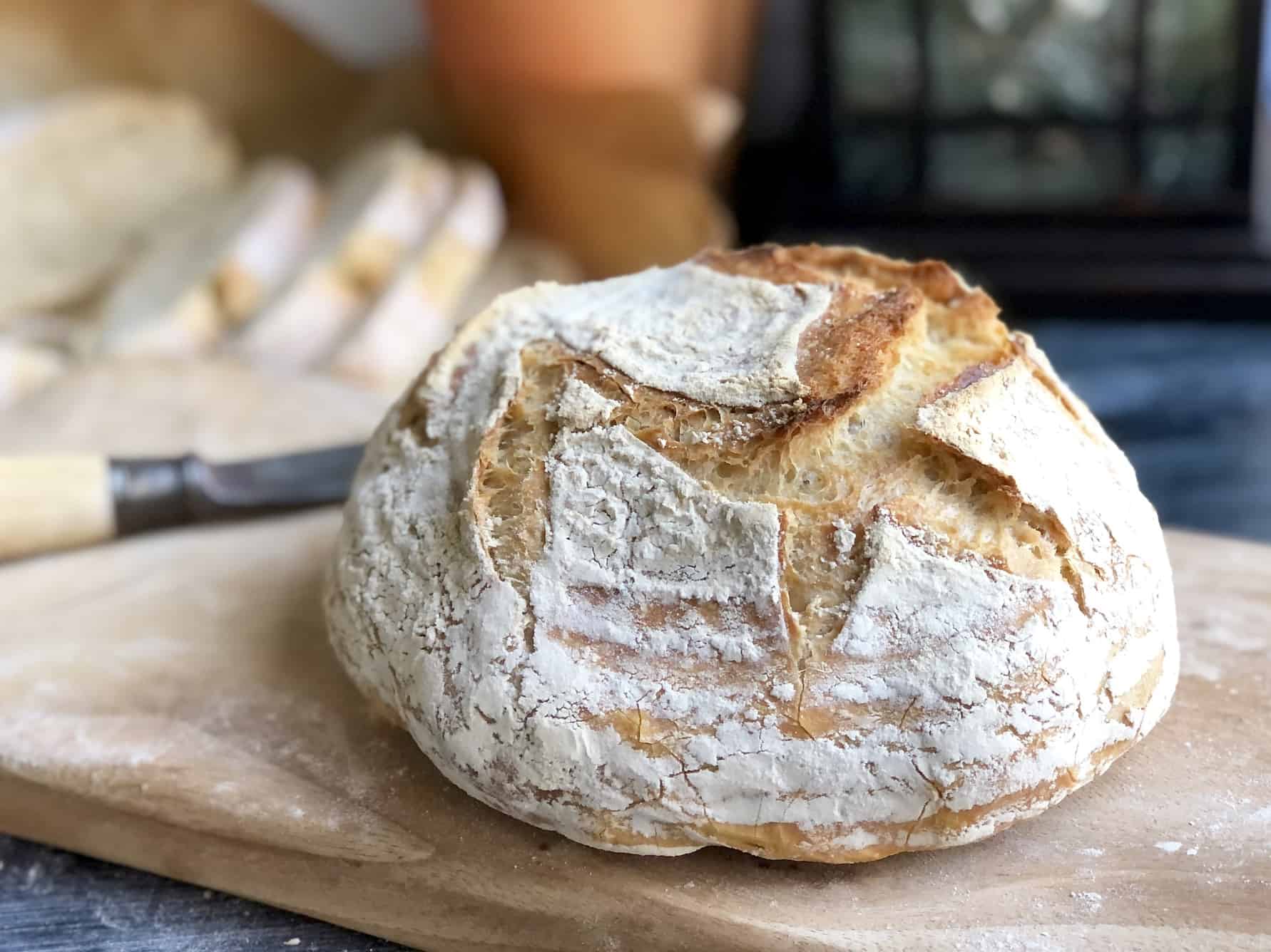 Speedy No-Knead Artisan Bread - Rosemary Mark