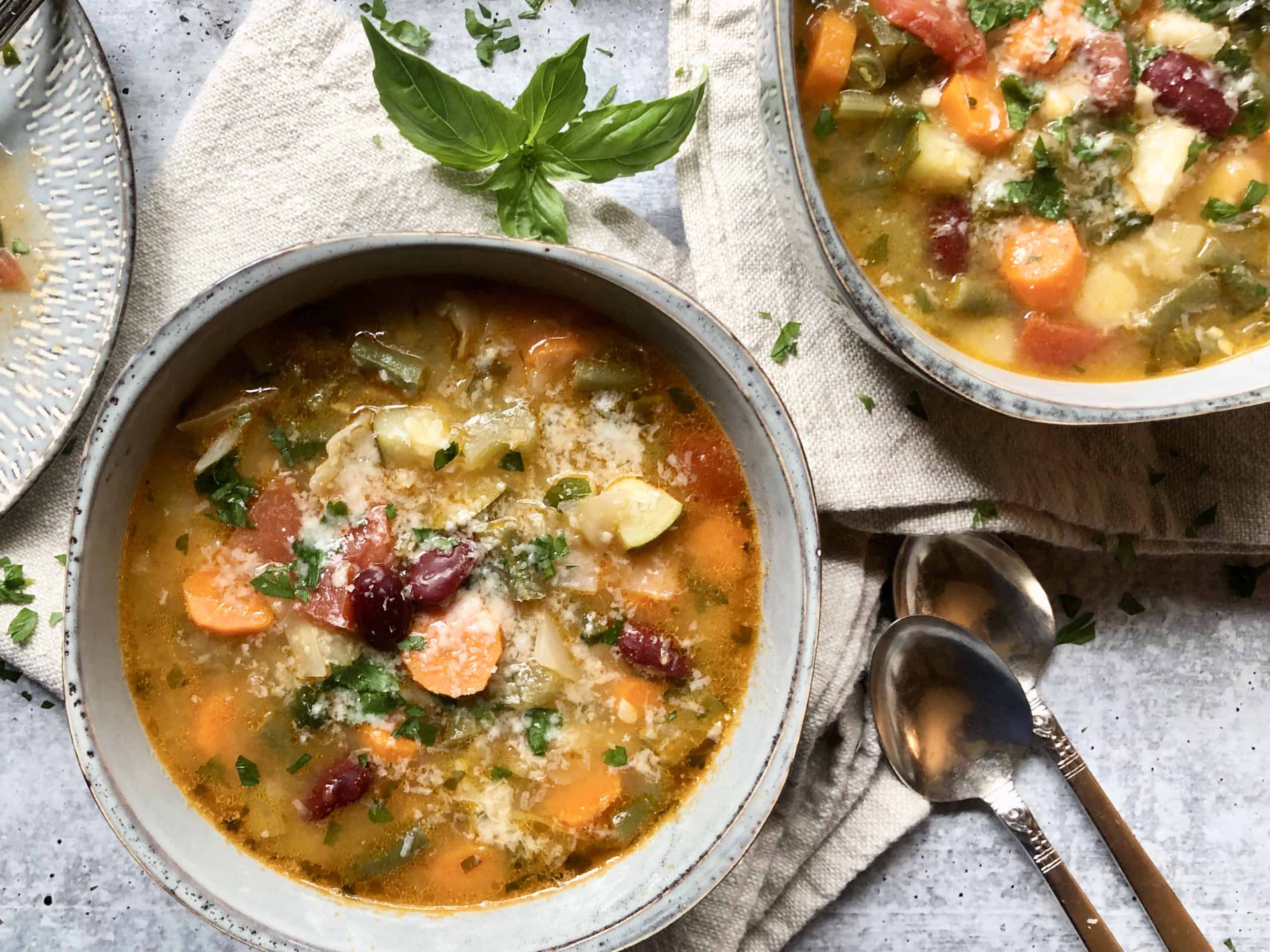 the ultimate hearty minestrone - a hint of rosemary