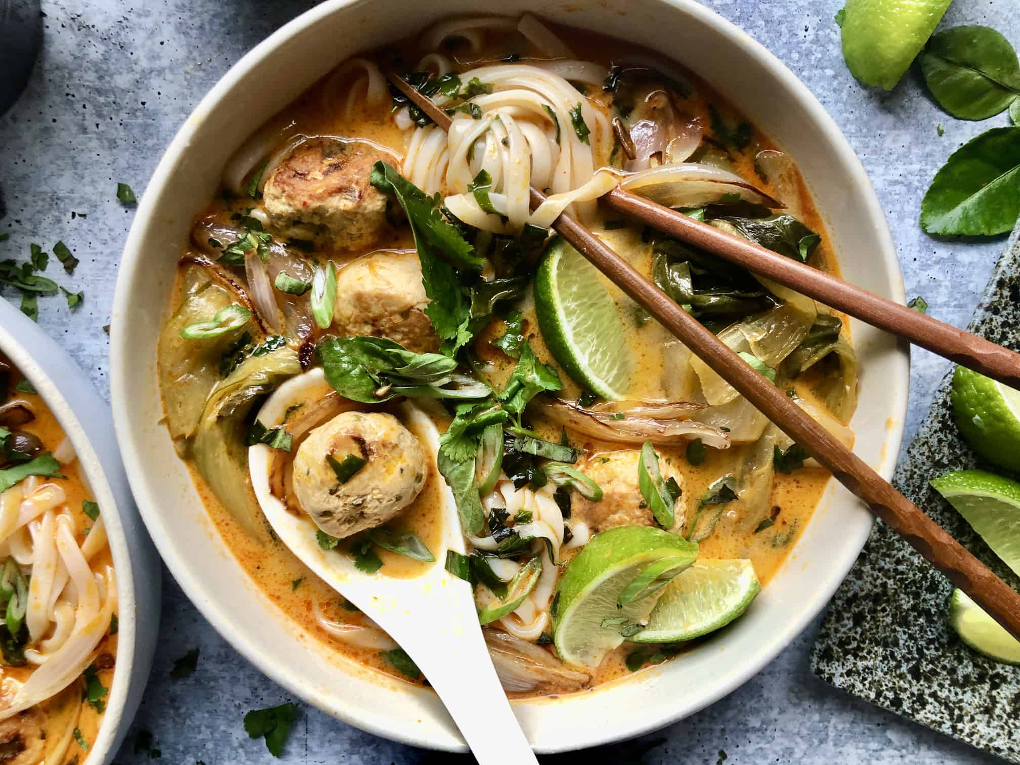 30 Minute Coconut Curry Noodle Soup. - Half Baked Harvest